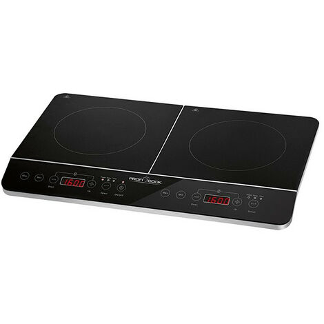 Double plaque à induction Profi Cook PC-DKI 1067 3500 W noir, argent A615271
