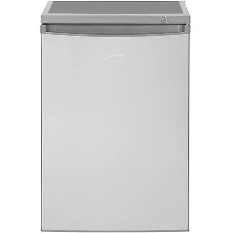 Réfrigérateur avec petit congélateur 120L inox Bomann KS 2184.1 inox
