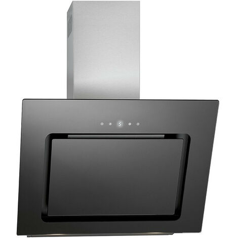 Hotte inclinée 60 cm avec éclairage LED – Ventilation par le bord – Débit 603 m³/h – 3 niveaux de puissance – Minuterie et filtre à graisse – Bomann (1/7)
