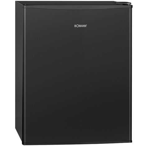 Réfrigérateur compact 58L noir – 2 étagères en verre – Réglage de température 0°C à +8°C – Niveau sonore 39 dB – Dimensions 63,2 x 47 x 45 cm – Bomann - KB7347-Noir