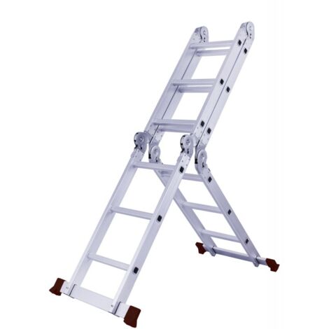 Echelle multi-usages en aluminium Herzberg HG5002-ALU (1/5)