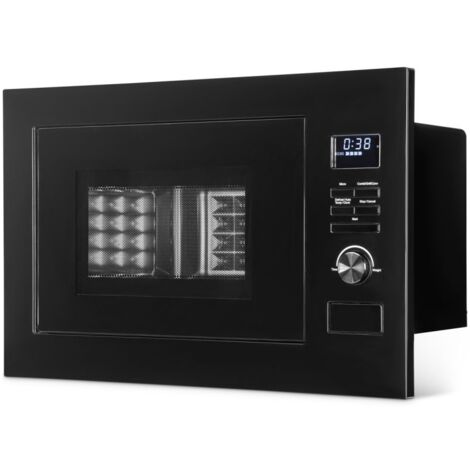 Micro-ondes encastrable 25L 900W avec grill 1300W – 5 niveaux de puissance – Convection 2300W – MWG3001HEBNOIR – Bomann