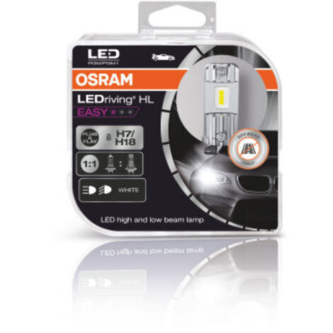 2 ampoules feu auto LEDriving® HL EASY H7/H18 Osram 64210DWESY-2HB (1/5)