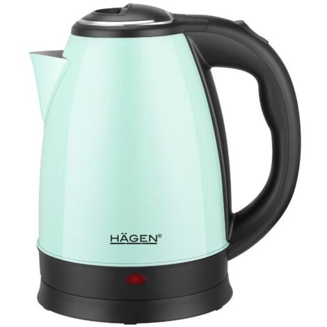 Bouilloire électrique 1.8L inox sans fil Vert Hagen HA5525-GRN