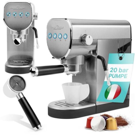 Profi Cook PC-ES/KA 1265 inox Machine à expresso acier inoxydable Nombre de tasse=2 avec embout de mousseur à lait Y939453