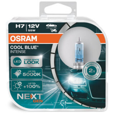 Kit 2 Ampoules Halogène auto Osram COOL BLUE® INTENSE NextGen H7 12V 64210CBN-2HB (1/3)