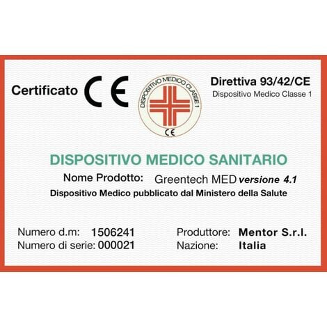 MENTOR - Materasso Molle & Memory MED H3 SINGOLO 80x190 Bio MED 4.1 DISP.  MEDICO DETRAIBILE , Memory agli Oli Vegetali, sfoderabile e lavabile