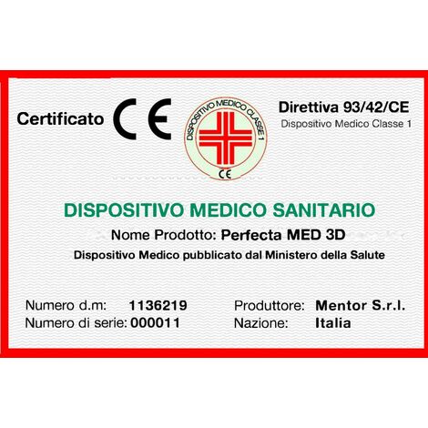 MENTOR - Materasso Molle & Memory MED H2 SINGOLO 80x190 Perfecta MED 3D DISP.  MEDICO DETRAIBILE H30