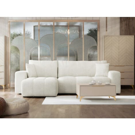Divano angolare Comfivo 361, Velo 621, Con, 244x145x82cm, 0