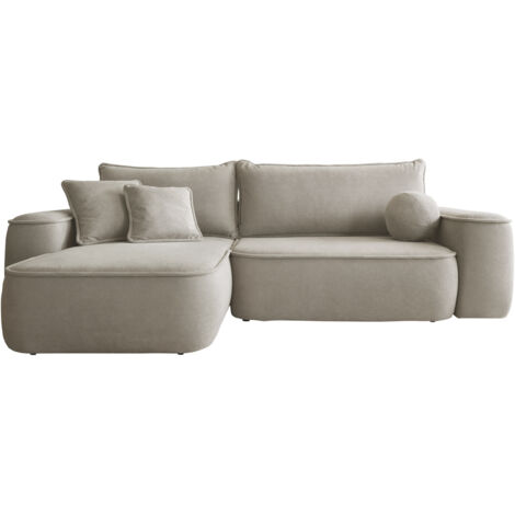 Naka24 Matthias Divano Angolare Per Bambini Con Contenitore E Cuscino - Letto Relax In Truciolare Laminato Bianco - 4