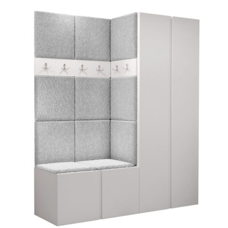 Set 4 Pezzi Interruttori E Prese Da Incasso Per Stanze Umide, Bianco, IP44, Con Coperchio A Molla, Serie Fontana Hallway