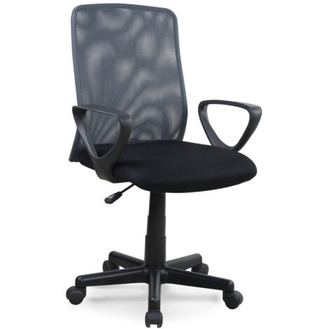 Sedia da ufficio regolabile in Finta pelle Colore Noce/nero Burbank