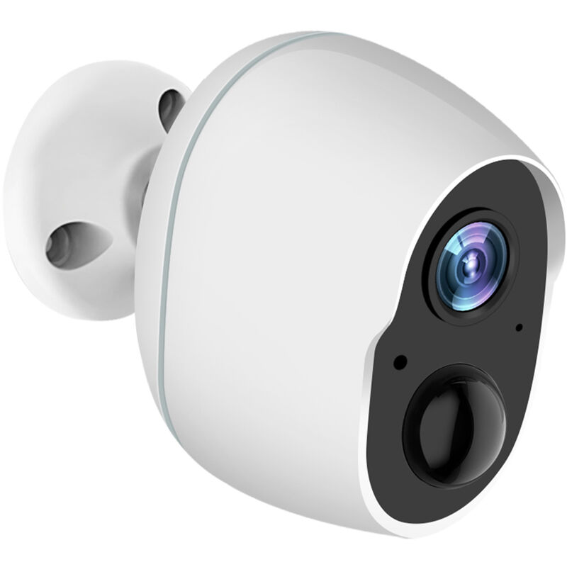 64gb Wifi Caméra de sécurité Intérieur 1080p Wifi Babyphone Caméra avec 2  canaux audio Détection du corps humain Vision nocturne Pet Baby El