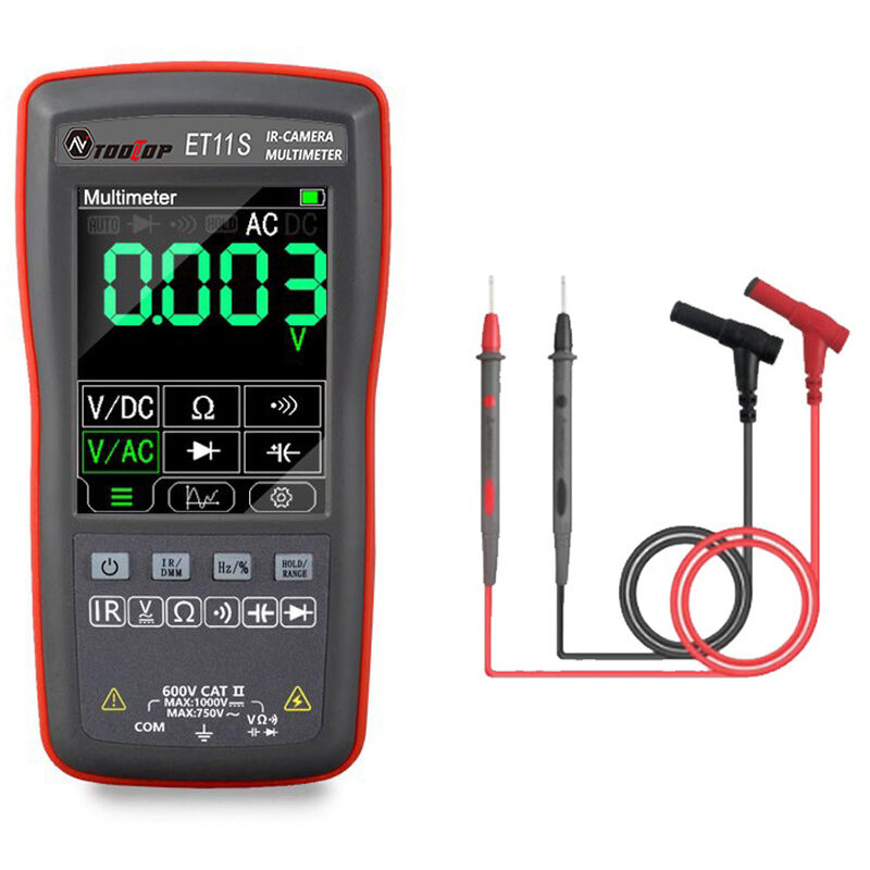 Multimètre Numérique, Multimètre Digital TRMS 6000 Comptes TOOLTOP Mesure  de Courant Tension Résistance Continuité Capacité Diode Fréquence