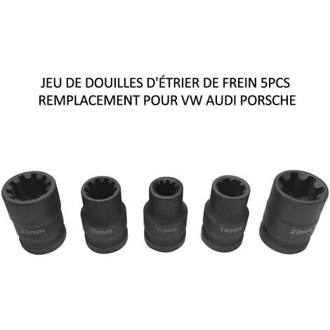 Volkswagen Audi Porsche étriers de frein VAG 7 fleur 10 fleur jeu de douilles spéciales jeu de 5 pièces ZK-056
