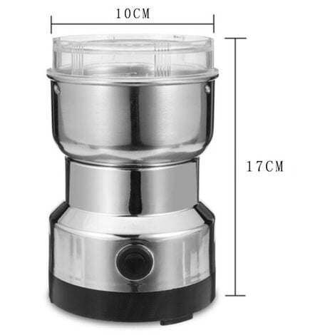 Multifonction Smash Machine Électrique Céréales Broyeur À Grains Épices Herbes Pulvérisateur Broyeur Machine-Outil En Acier Inoxydable Électrique Moulin À Grains De Café pour La Maison
