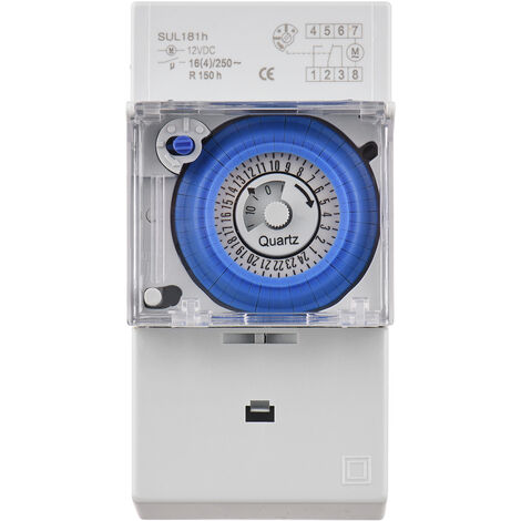 Minuterie Mécanique 24h Pour Rail DIN - Avec Compensation De Panne De Courant | 110-230V