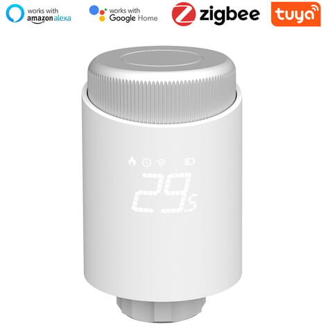 Acheter Vannes de radiateur thermostatiques Tuya Zigbee, intelligentes, sans  fil, contrôle par application de téléphone portable, chauffage domestique