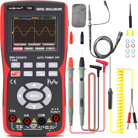 Multimètre Oscilloscope Portable 2 Canaux – Pour Dépannage électronique, Multifonction