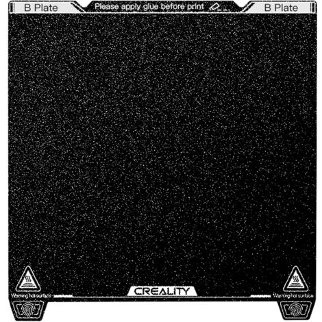 Creality K1/K1 MAX PEI Feuille Flexible Ressort Plate-forme En Acier Kit De Plaque De Construction Sans Autocollant Magnétique Pour Imprimante 3D K1/K1Max