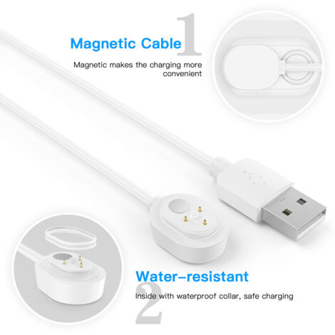 Cordon d'alimentation pour Arlo Ultra 4K UHD Câble de changement magnétique Chargeur étanche sans prise pour utilisation intérieure et extérieure 6 M/9 M 1 pièce Blanc