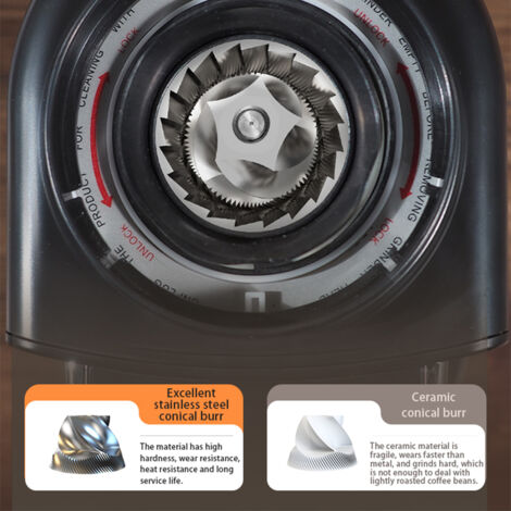 HiBREW Moulin à Café électrique G7 - 48 Réglages Précis De Mouture Pour