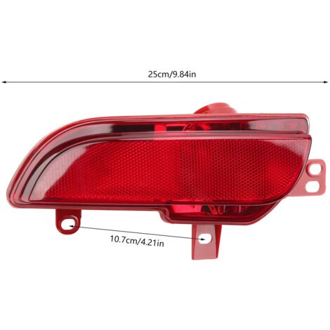Decdeal Feu Antibrouillard Arrière Droit Pare-chocs 6350HA - Haute température - Compatible Peugeot 206+ (2009-2012)