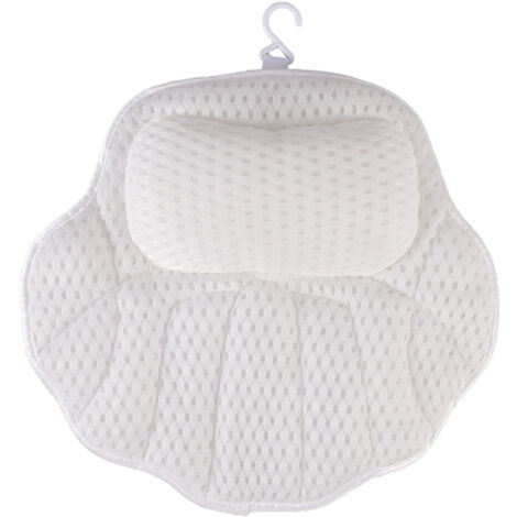 Coussin De Bain WBTY Avec Ventouses - Housse En Maille Antidérapante, Confort Ergonomique Pour Spa Ou Baignoire
