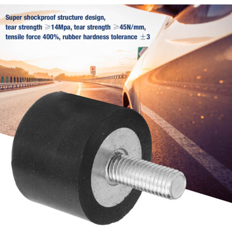 Support En Caoutchouc, 4 Pièces M8/M10 Support En Caoutchouc Filetage Femelle Support En Caoutchouc Anti-vibration Amortisseur D'isolateur De Bobine(DE40*30 M10
