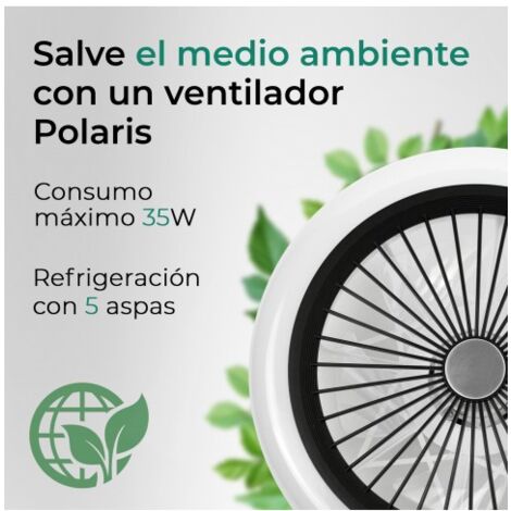 Ventilador De Techo Sin Aspas Noaton 12058B TRITON Luz Led Y Mando