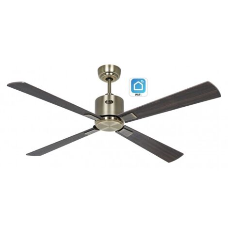 Ventilador de techo CasaFan ECO NEO III 132cm con WiFi 944212W motor laton antiguo/Cerezo y Nuez (1/5)