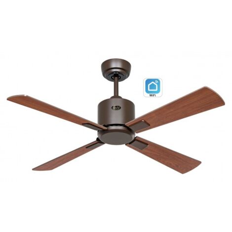 CasaFan Ventilateur de plafond WIFI ECO ECO NEO III 103cm 949111W Bronze / Noyer & Cerisier (1/5)