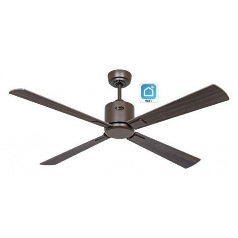Ventilateur de plafond 132cm avec WiFi CasaFan ECO NEO III 949212W Bronze/ Cherry & Walnut Motor (1/5)