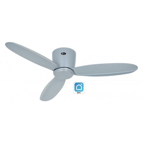 Ventilateur de plafond CasaFan 313285W ECO PLANO II 132cm Gris Wi-Fi