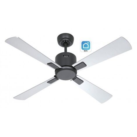 CasaFan 952141W ECO NEO III 103cm Basalt Grey/Silver and Wenge Ventilateur de plafond avec WiFi CasaFan 952141W ECO NEO III 103cm Basalt Grey/Silver and Wenge (1/5)