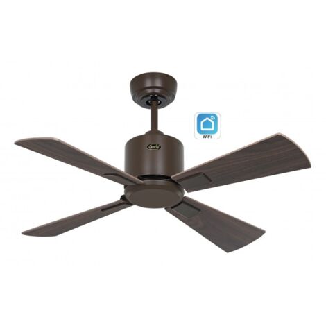 Ventilateur de plafond CasaFan 949011W ECO NEO III 92cm Noyer Cerisier Avec WiFi (1/4)