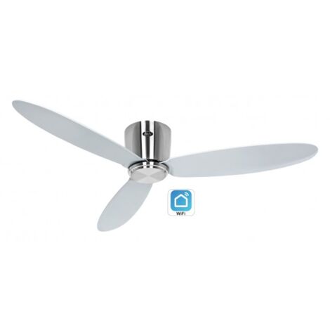 Ventilateur de plafond CasaFan 313280W ECO PLANO II 132cm Argent Wi-Fi