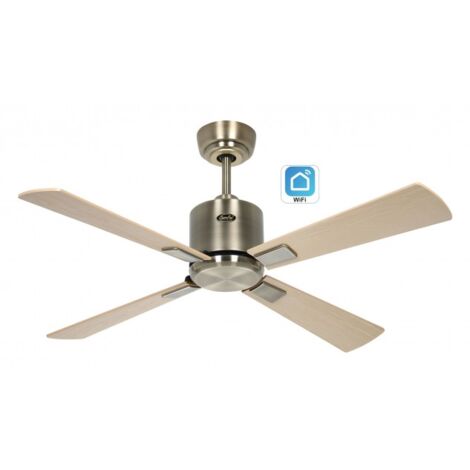 Ventilateur de plafond WiFi CasaFan 944121W ECO NEO III 103cm Bronze/erable et Hetre (1/5)