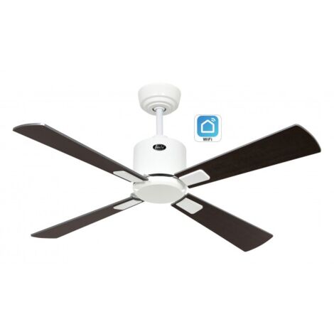 Ventilateur de plafond CasaFan ECO NEO III 103cm 943141W Moteur Wenge & Gris Blanc Avec WiFi (1/5)
