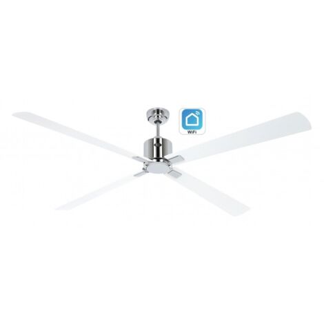 CasaFan ECO NEO III 180cm Ventilateur de plafond 180cm avec WiFi 948409W Blanc / Blanc et Gris clair (1/5)