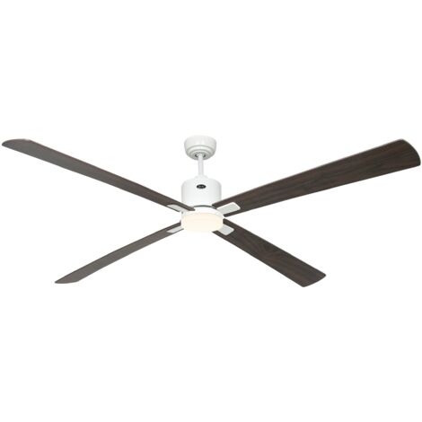 Ventilateur de plafond ECO NEO III 180 WiFi avec éclairage, finition blanc/gris clair (1/2)