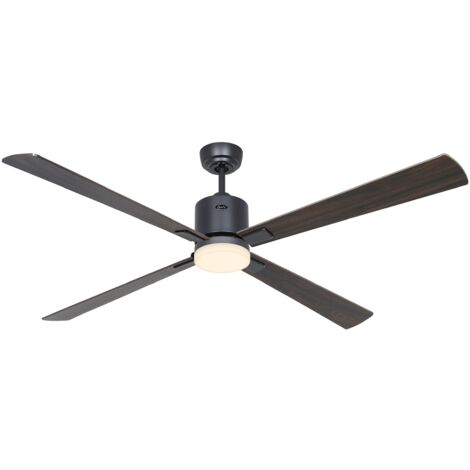 Ventilateur de plafond ECO NEO III 152, Gris basalte - Noyer/Cerisier, Wi-Fi avec éclairage (1/2)