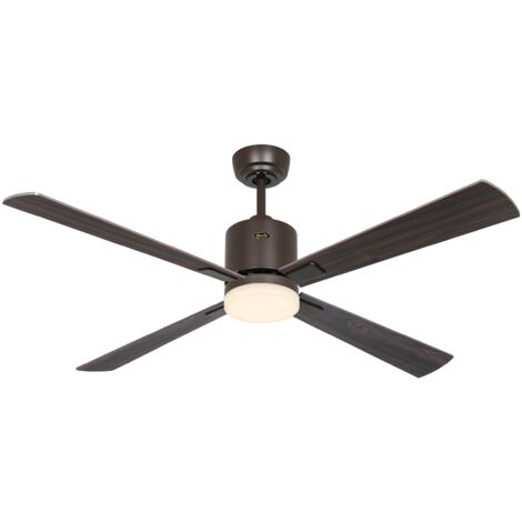 Ventilateur de plafond ECO NEO III 132, Bronze - Noyer/Cerisier, Wi-Fi avec éclairage (1/2)