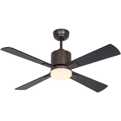 Ventilateur de plafond ECO NEO III 103, Bronze - Noir/Teck, Wi-Fi avec éclairage (1/2)