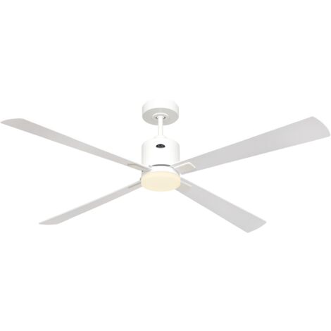 Ventilateur de plafond ECO CONCEPT 152, blanc - blanc/gris clair, Wi-Fi avec éclairage (1/2)