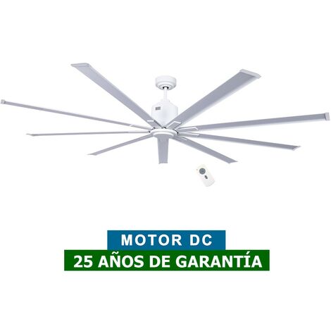 Casafan – Ventilateur de plafond 922013 223 cm – 9 pales – Télécommande 6 vitesses – Moteur 6W-29W – Efficacité énergétique 7,7 (m³/min)/W