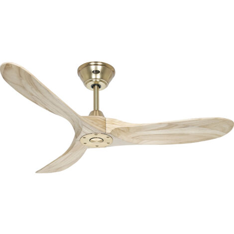 Ventilateur de plafond CasaFan ECO GENUINO 312222 122cm laiton antique / bois naturel (1/5)