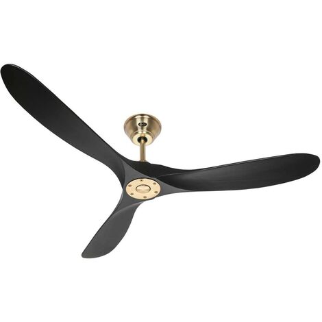 Ventilateur de plafond CasaFan ECO GENUINE 315233 152cm 152cm laiton poli / noyer
