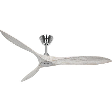 Ventilateur de plafond CasaFan ECO AIRSCREW 315240 152cm 152cm chrome satiné / blanc usé