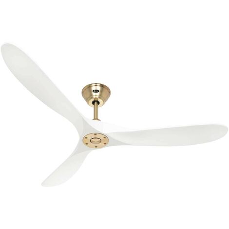 Ventilateur de plafond CasaFan ECO GENUINO 315232 152cm laiton poli / blanc